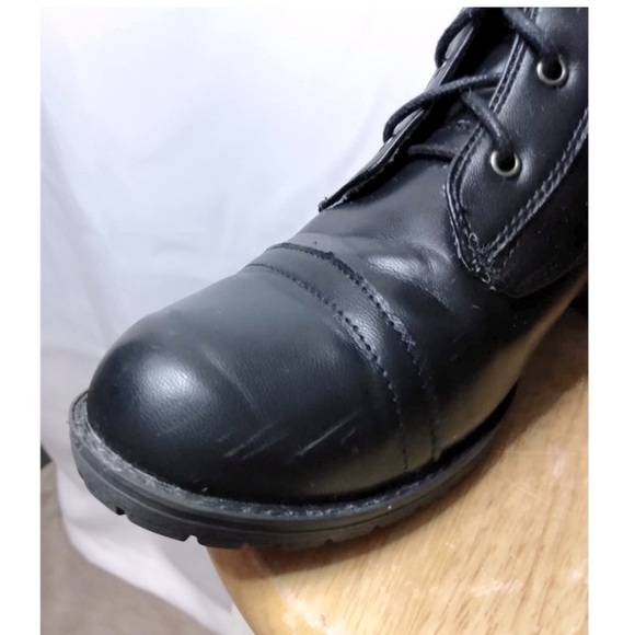 RARE Jack Skellington Black Quilted Lace Up Combat Boots by Disney & HT Sz 8 - Picture 9 of 9